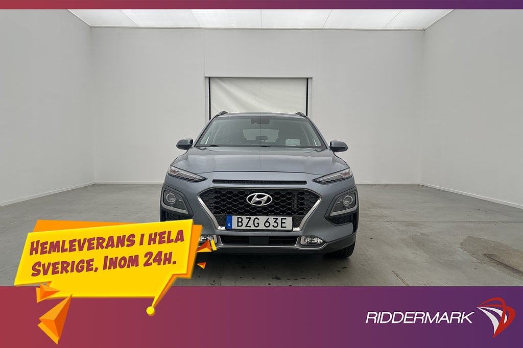 Hyundai Kona 1.0 T-GDI Premium Drag Kamera Rattvärme HUD GPS