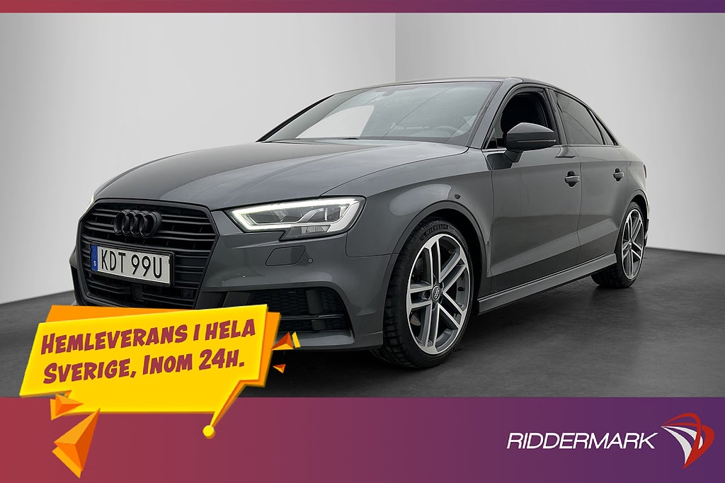 Audi A3 35 TFSI 150hk S-Line Fjärr-Värm Kamera Ad-fart