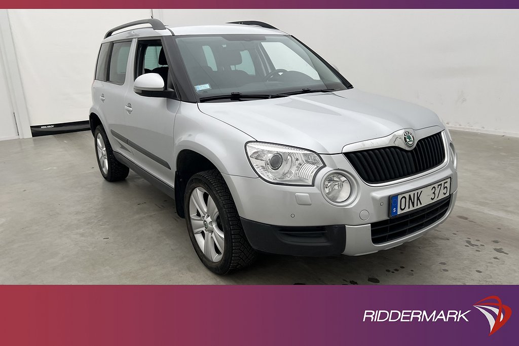 Skoda Yeti 1.2 TSI 105hk En-bruk Navi Sensorer Farthållare