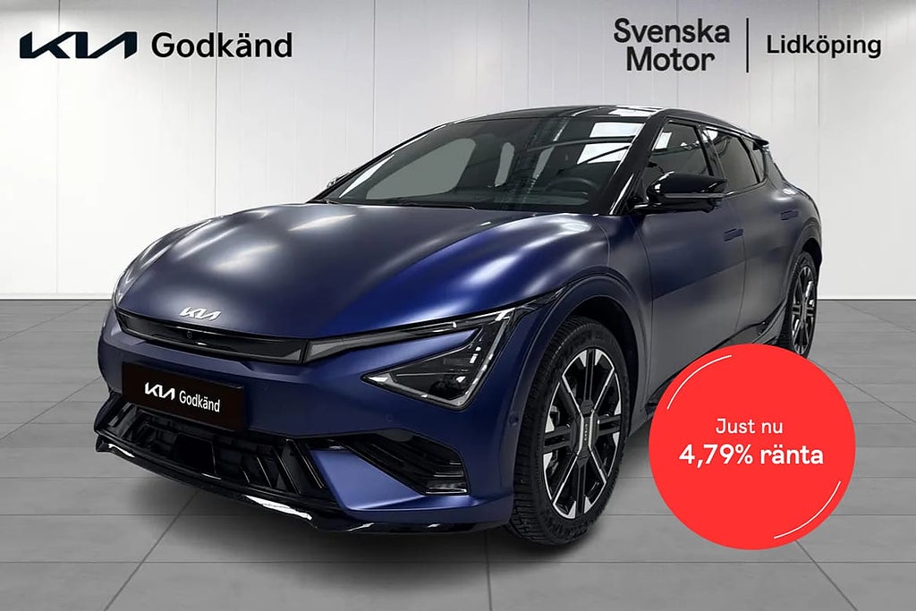 Kia EV6 GT line, Drag, Sollucka, Yacht Blue matt, 4,79% Kampanj rä...