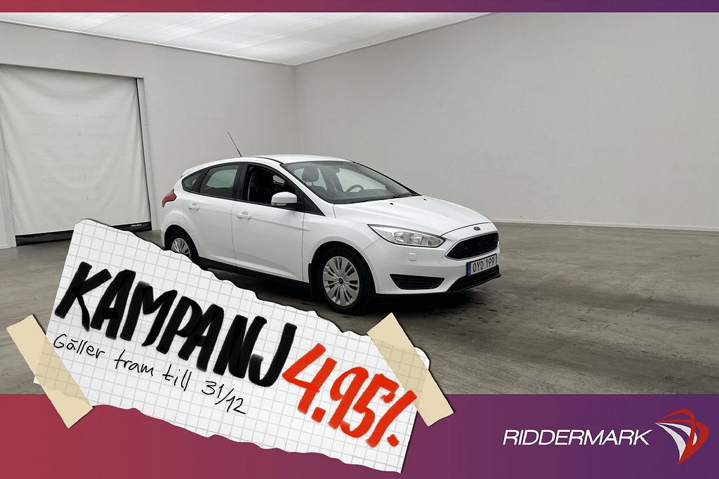 Ford Focus 1.5 TDCi Manuell 95hk Trend Låg-Skatt 4,95% Ränta