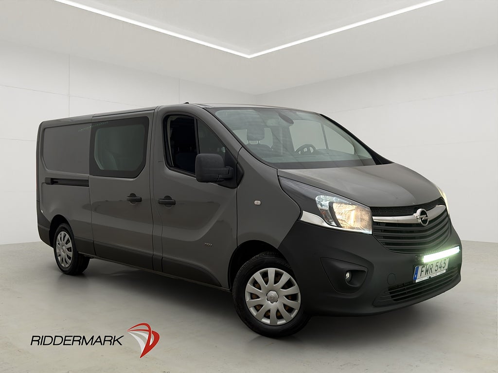 Opel Vivaro Dubbelhytt L2 Värm Drag B-Kamera 6-Sits Moms