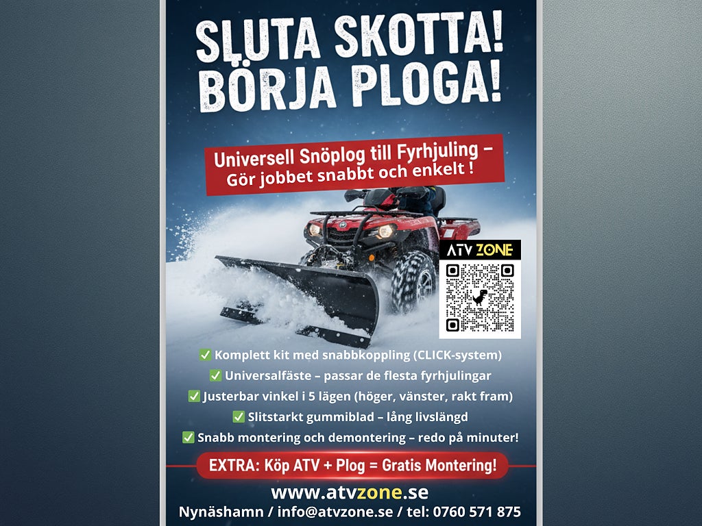 GAR Sluta skotta !!! Börja Ploga !!! Snöplog med Click n Go