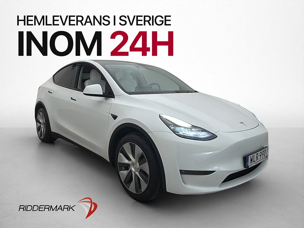 Tesla Model Y Long Range AWD Ljus-interiör Autopilot Värmare
