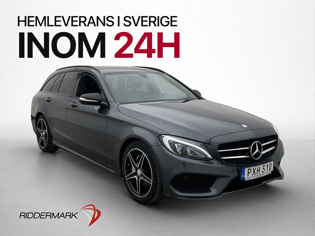 Mercedes-Benz C 220d AMG Night Package Skinn Drag 170hk
