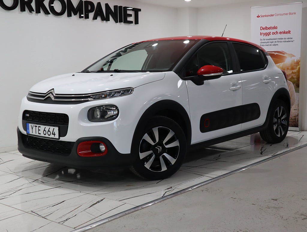 Citroën C3 1.2 PureTech M&K Värmare Carplay PDC Nybytt Kamrem