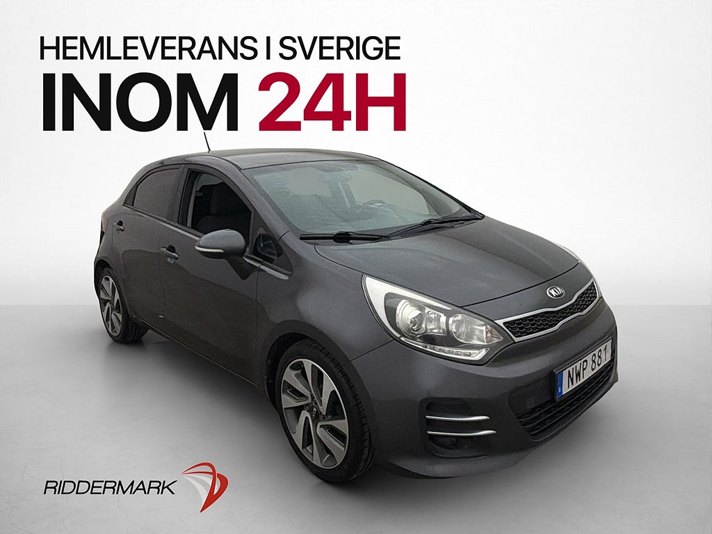 Kia Rio 1.2 CVVT GLS 84hk Kamera Navi Rattvärme En-Brukare