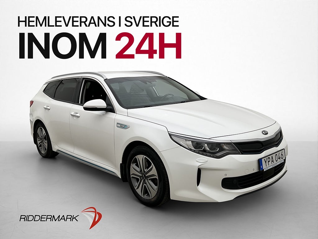Kia Optima Plug-in Hybrid Värmare H/K Kamera Skinn Drag Navi