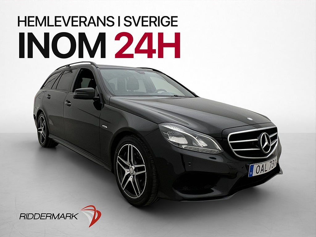 Mercedes-Benz E 220 T 4M Avantgarde Drag Sensorer Halvskinn