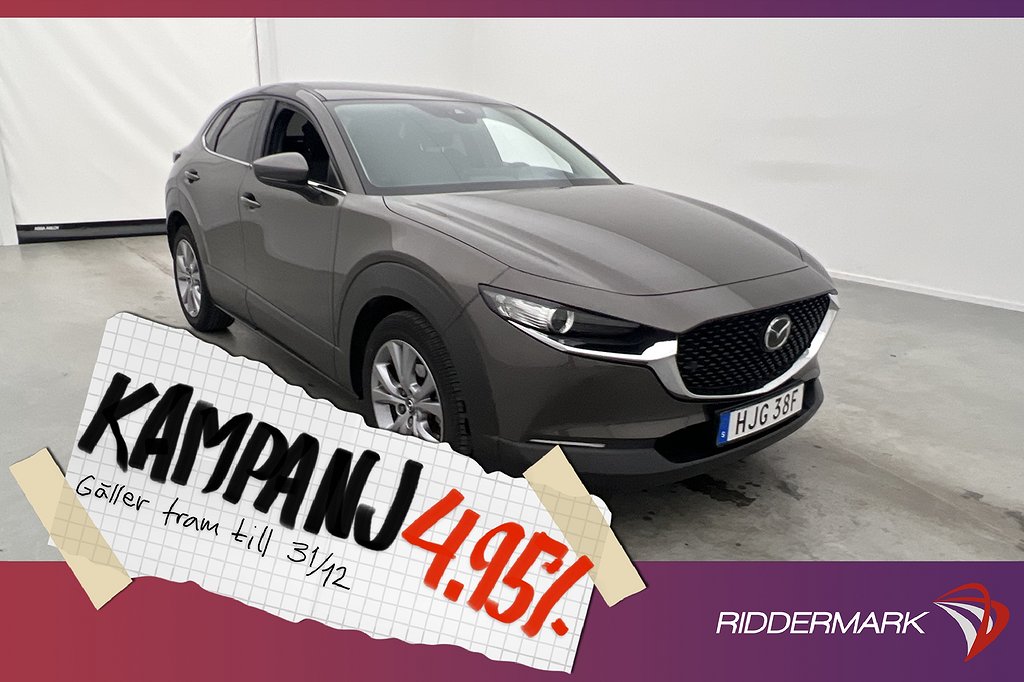 Mazda CX-30 M Hybrid 122hk HUD Kamera Na 4,95% Ränta