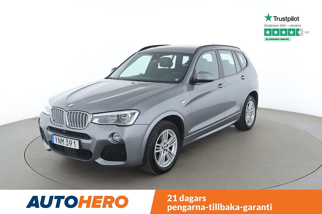 BMW X3 xDrive30d M Sport / 360-kamera, Drag, P-Assist, Pano