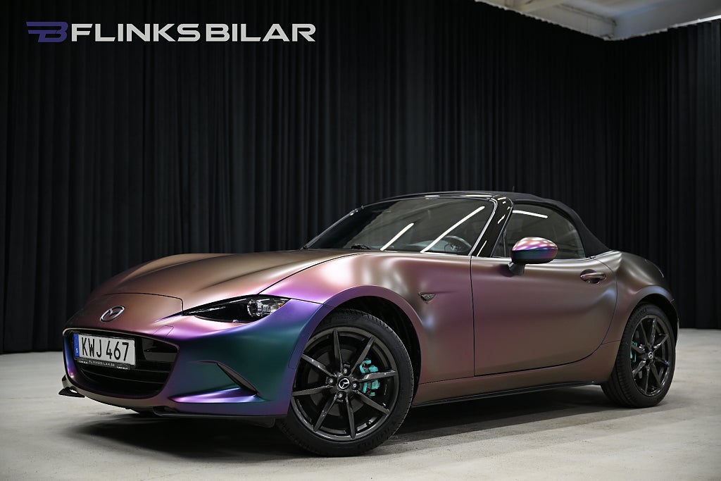 Mazda MX-5 2.0 SKYACTIV-G 160HK Softtop|Folierad|LED|Backkamera