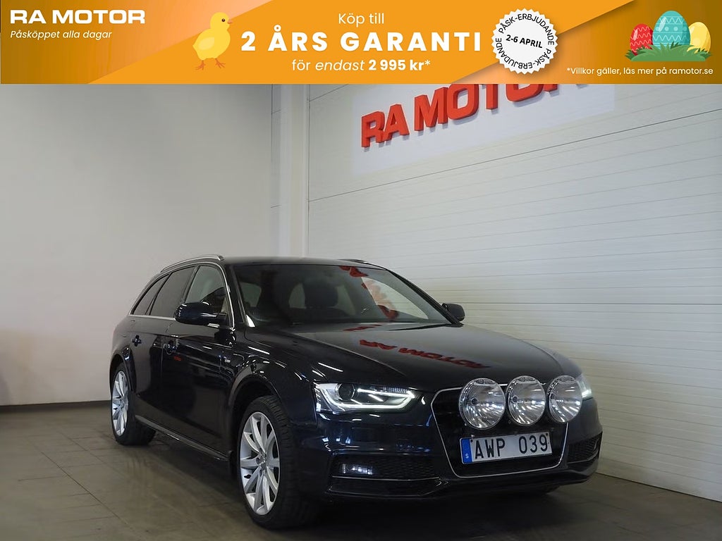 Audi A4 Avant 2.0 TDI Quattro S Tronic S-Line Drag PDC M-Värm 2014
