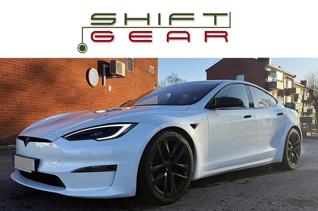 Tesla Model S LONG RANGE AWD HW4 Kräm 19+21" TESMAG ratt