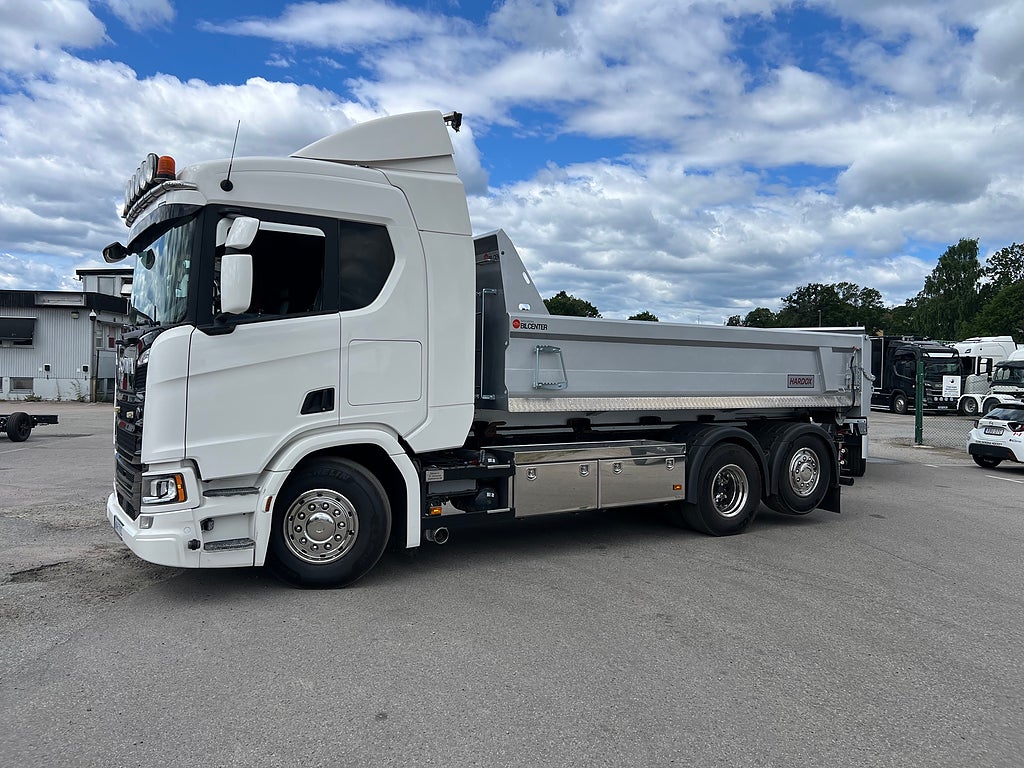 Scania R500 6x2*4 Lastväxlare inkl Schaktflak & Tippkärra