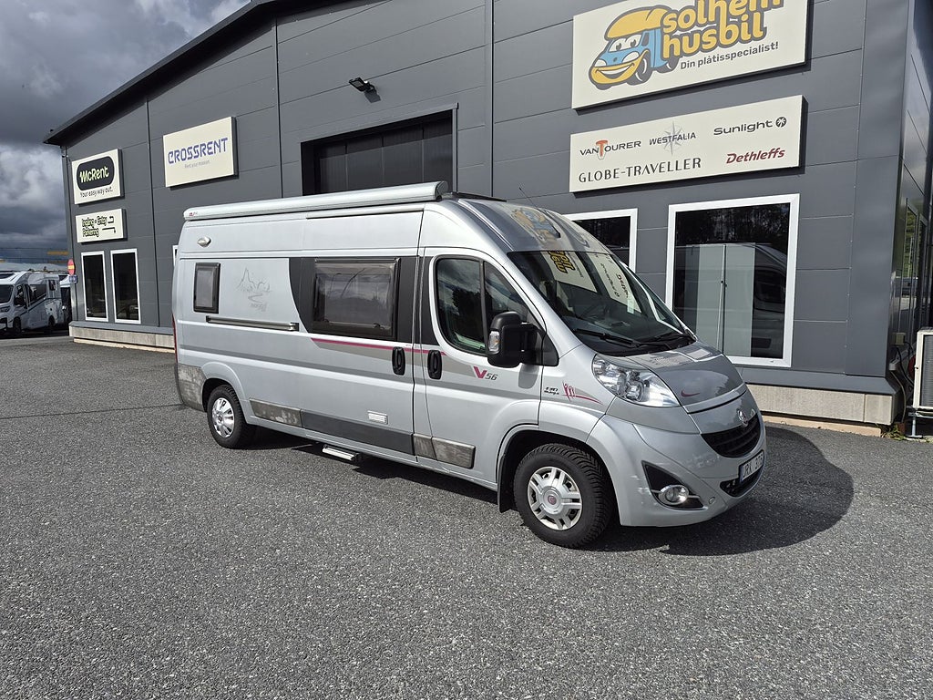 Rapido Van V56 kort och kompakt, dragkrok, fransk bädd, kanonfin 