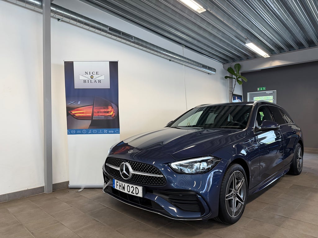 Mercedes-Benz C 300 T e AMG Line Drag Rattvärme Ambient Light 1äg s&v