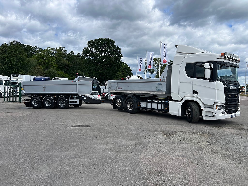 Scania R500 6x2*4 Lastväxlare inkl Schaktflak & Tippkärra