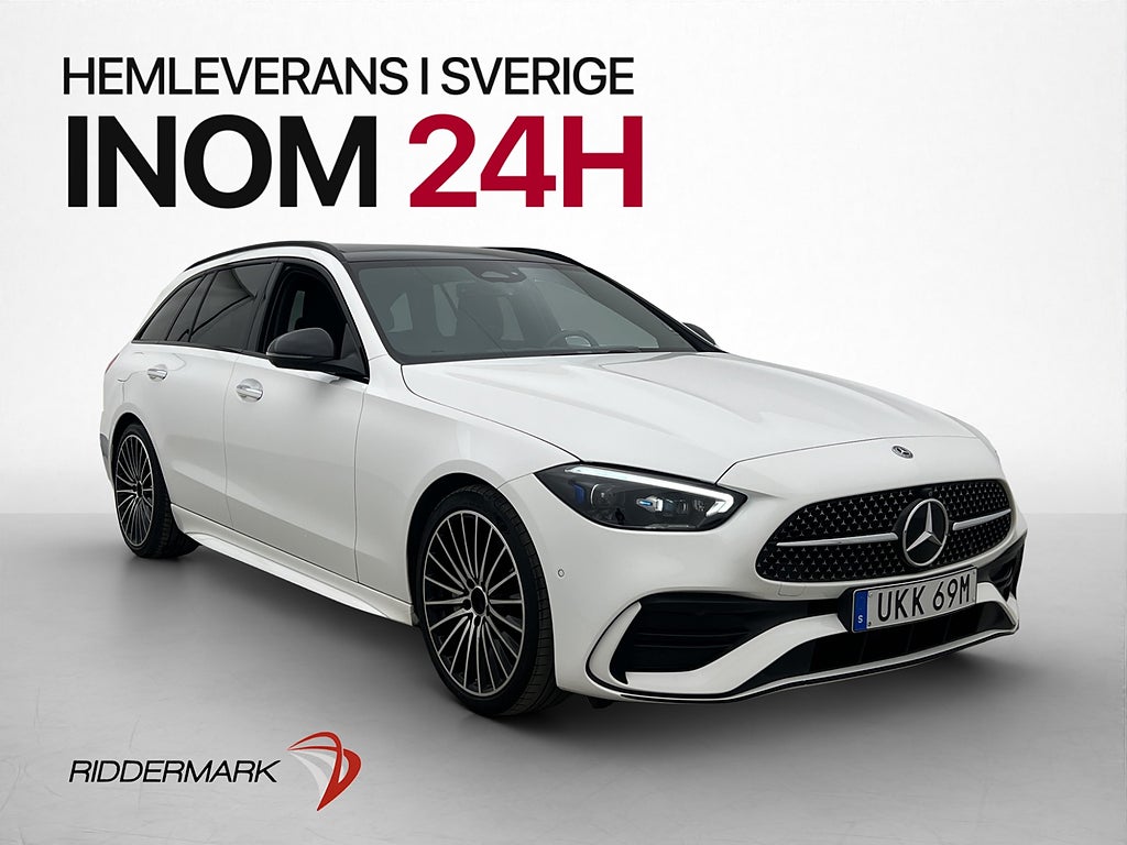 Mercedes-Benz C220 T d AMG Cockpit Pano D-Värm 360 HuD Drag