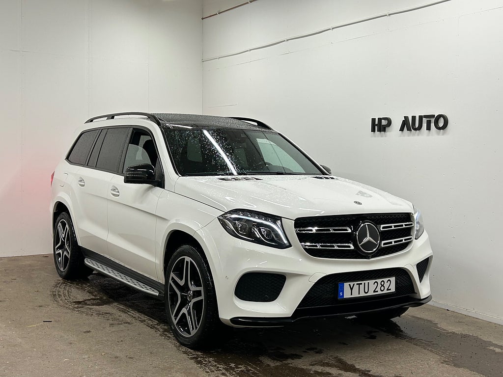 Mercedes-Benz GLS 350d V6 4M AMG 7-sits Pano H&K 360 D-värm