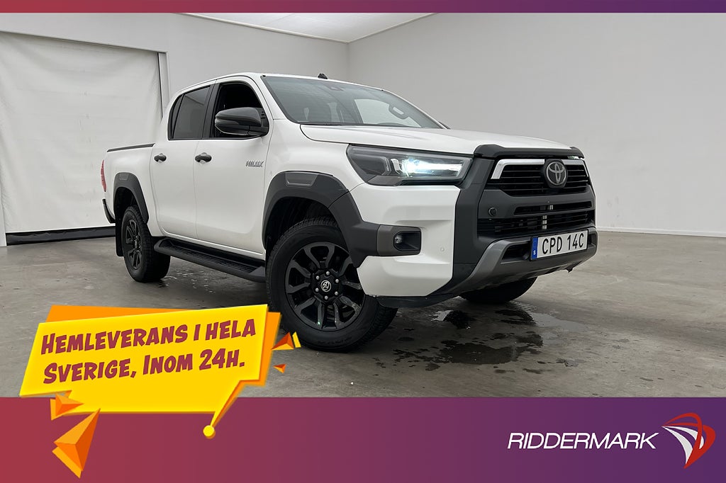 Toyota Hilux Invincible 2.8 4WD M/K-Värm Drag JBL Diff Moms