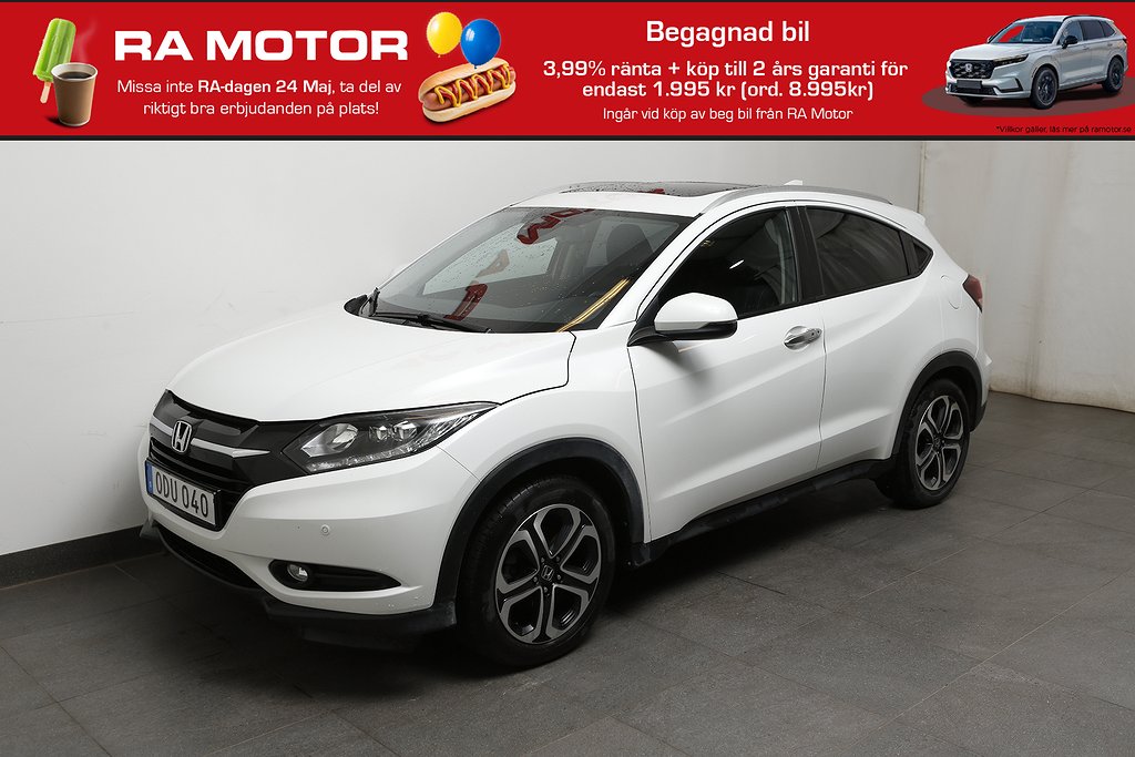 Honda HR-V 1,5 i-VTEC 131hk Executive Aut Pano Navi Drag 2016
