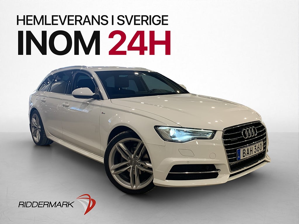 Audi A6 2.0 TDI 190hk Quattro S-Line D-Värmare Drag Kamera