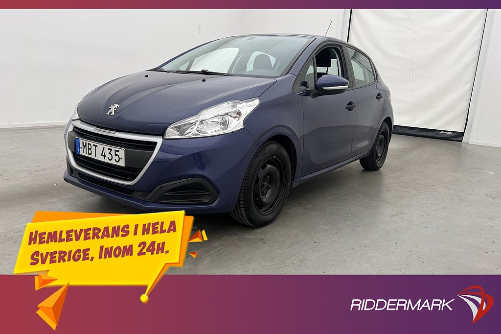 Peugeot 208 5-dörrar 1.0 PureTech 68hk Farthållare