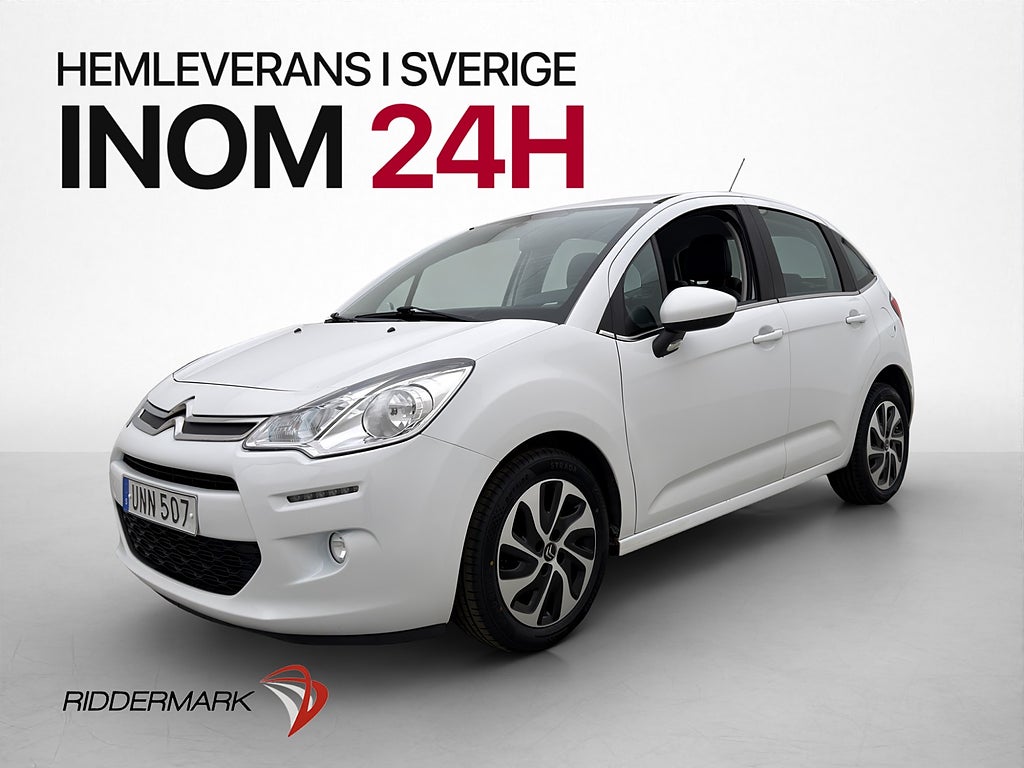 Citroën C3 1.2 PureTech 82hk Farthållare Sensorer Bluetooth