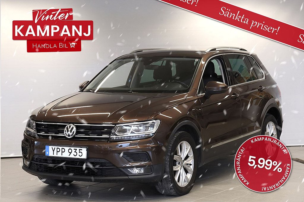 Volkswagen Tiguan 1.4 TSI 4M KAMPANJ 150hk B-Värm Drag Rattvärme SoV