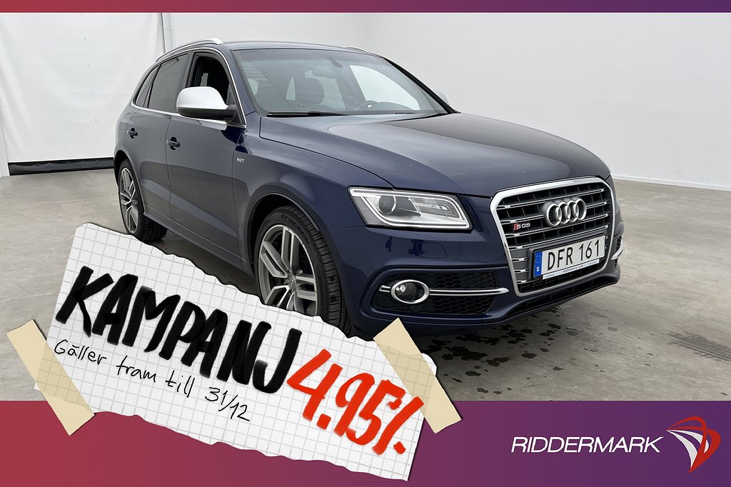 Audi SQ5 TDI 3.0 V6 Q 313hk Skinn Kamera N 4,95% Ränta