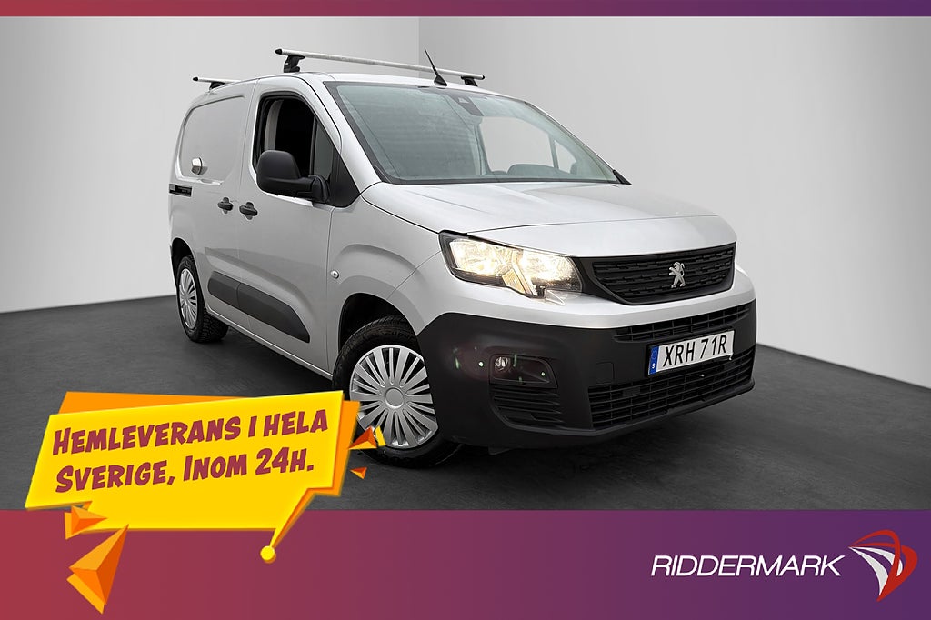 Peugeot Partner 130hk Värmare V-Inredd Drag 3-Sits Moms