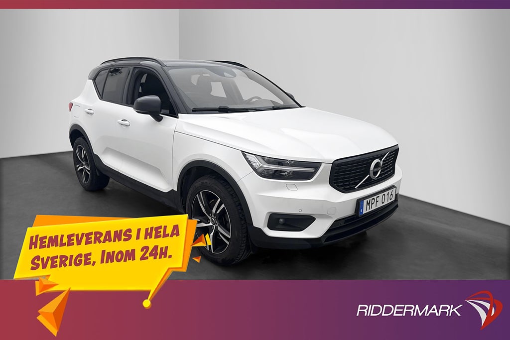 Volvo XC40 D4 AWD 190hk R-Design VOC Värmare Pano Skinn