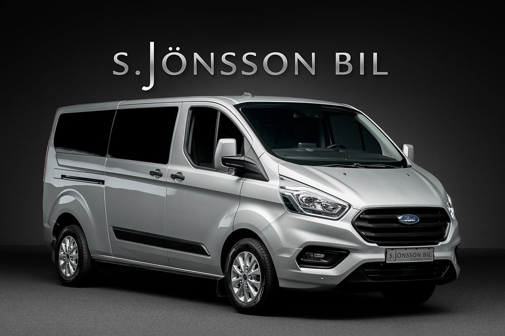 Ford Transit Custom 320 9-sits / Lång / Drag / Alufälgar