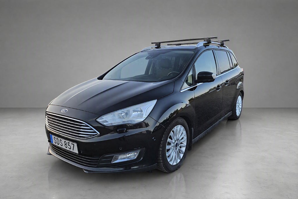 Ford Grand C-MAX 1.0 EcoBoost Titanium-7-SITS-KAMERA-SJÄLVPARKERING-DRAG