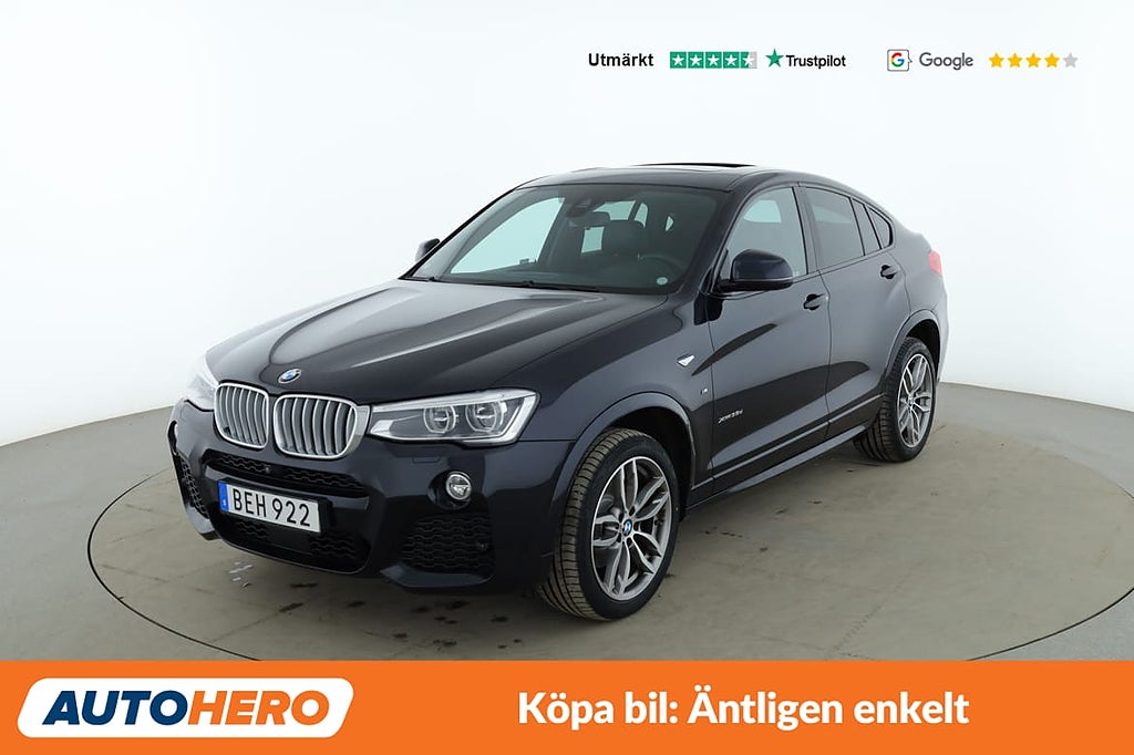 BMW X4 xDrive35d M Sport / Värmare, Taklucka, HUD, H/K