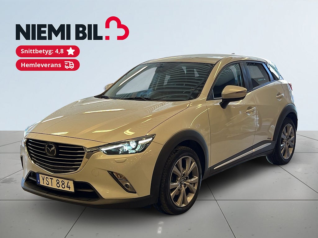 Mazda CX-3 1.5 AWD Kamera/BOSE-Ljud/MoK-Värm/Skinn/S&V/HuD/Navi
