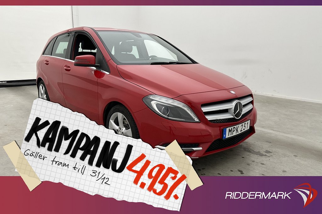 Mercedes-Benz B 180 CDI 7G-DCT 109hk Sport Kam 4,95% Ränta