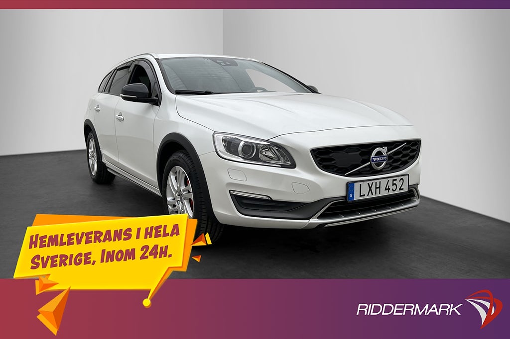 Volvo V60 Cross Country D4 Summum Värm VOC Skinn Elstol Drag