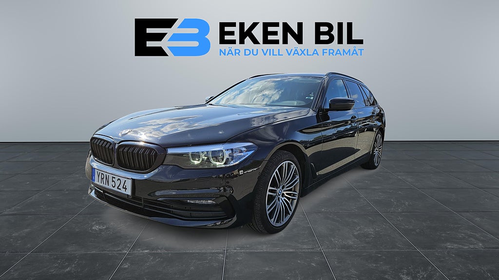 BMW 520 d AUT Sport line Backam GPS Drag Nybesiktad Nyservad