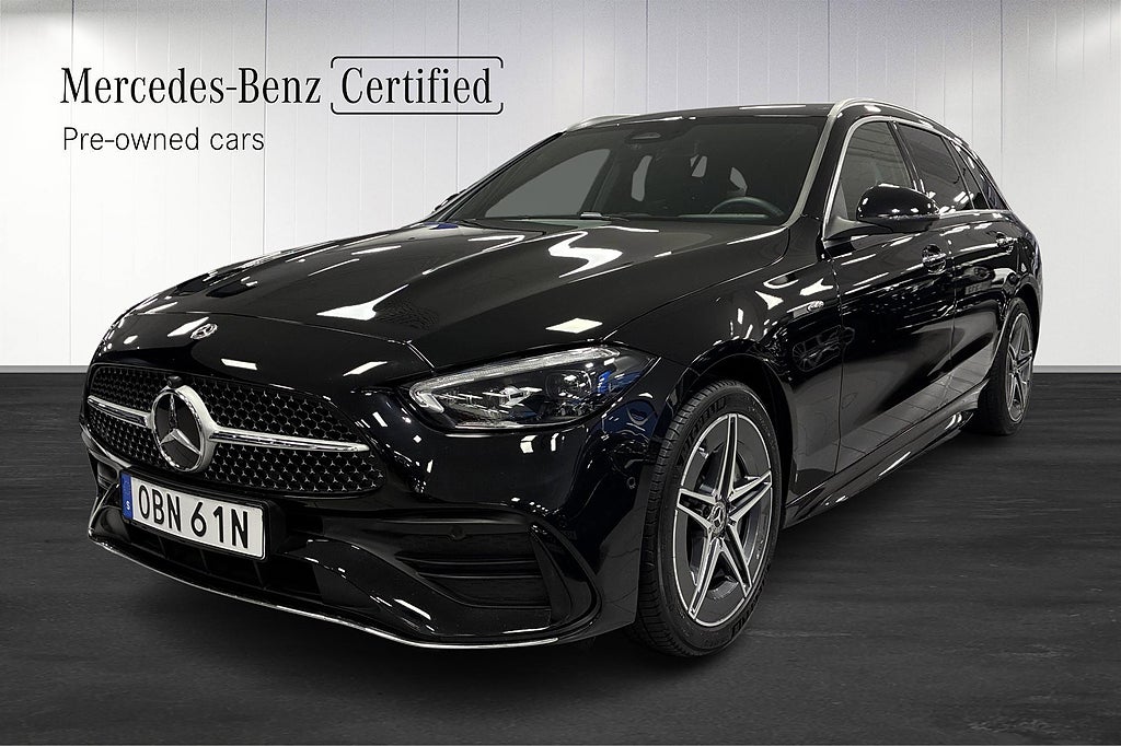 Mercedes-Benz C 300 T e, AMG Line, Drag, Minnespaket, 360