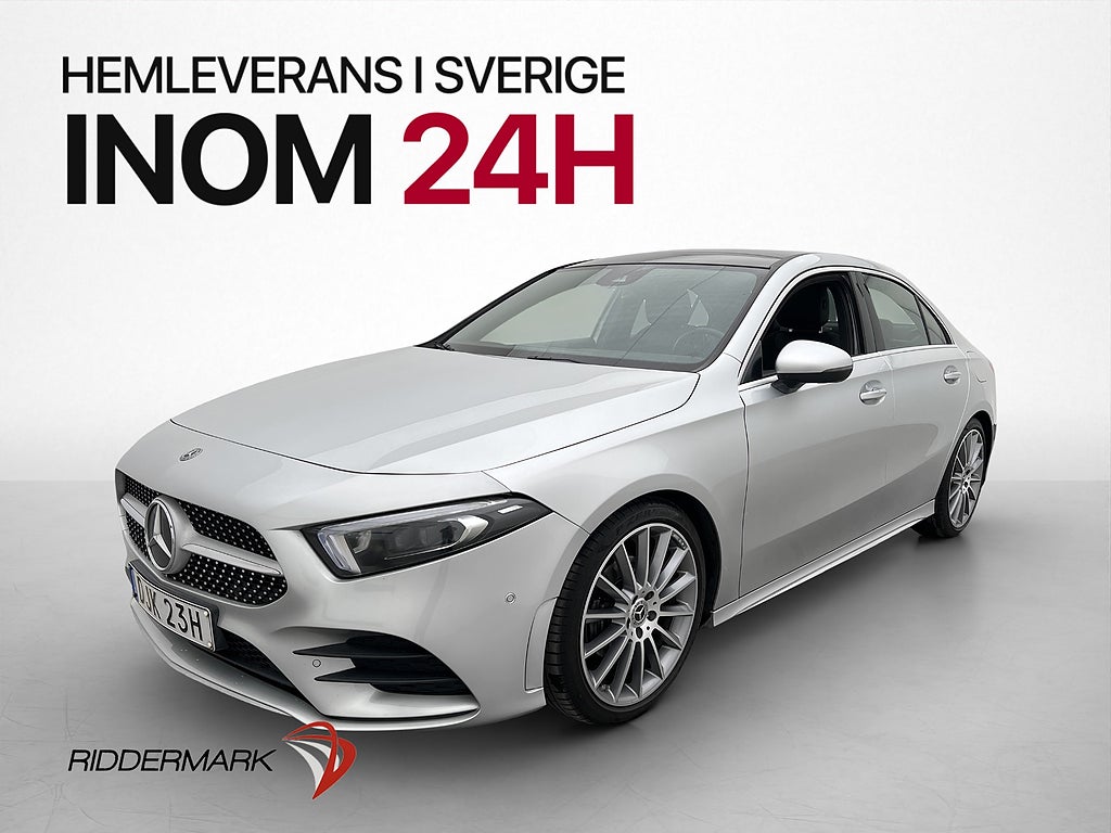 Mercedes-Benz A 200 Sedan 163hk AMG Pano Wide Kamera Elsäten