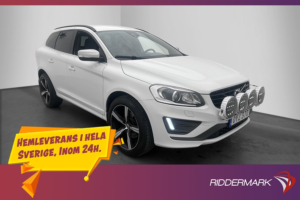 Volvo XC60 D4 190hk AWD R-Design VOC Dragkrok Värmare