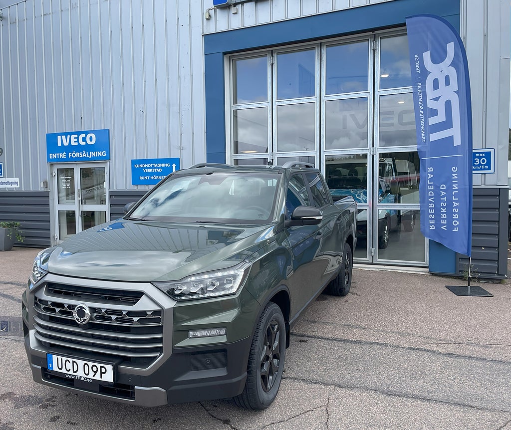 KGM Musso Grand 2.2 e-XDi 4x4  OMG LEV CNG Låg skatt