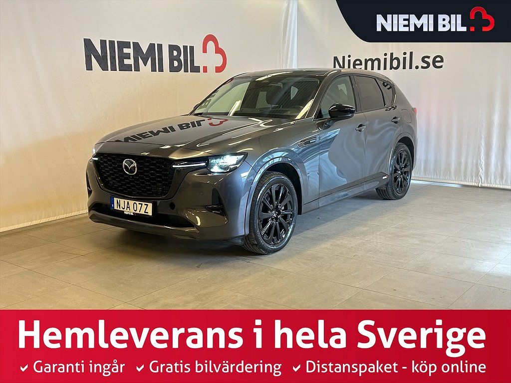 Mazda CX-60 PHEV Drag/360Kamera/S&V-däck/Pano/Navi/MOMS