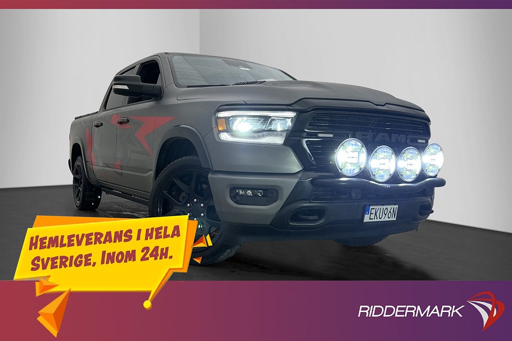 Dodge RAM Laramie Night 5.7 Luft Pano H/K Dragkrok Diff MOMS