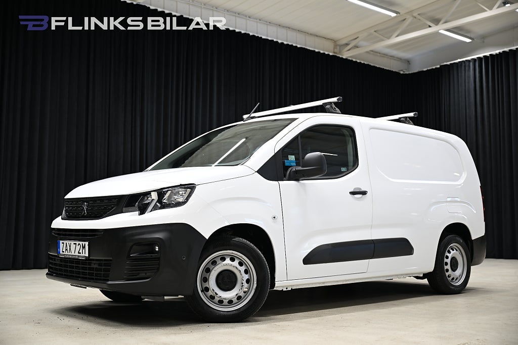Peugeot Partner 102HK L2 Servicebil|Dubbelgolv|V-Inredd|Lågmil|Leasbar