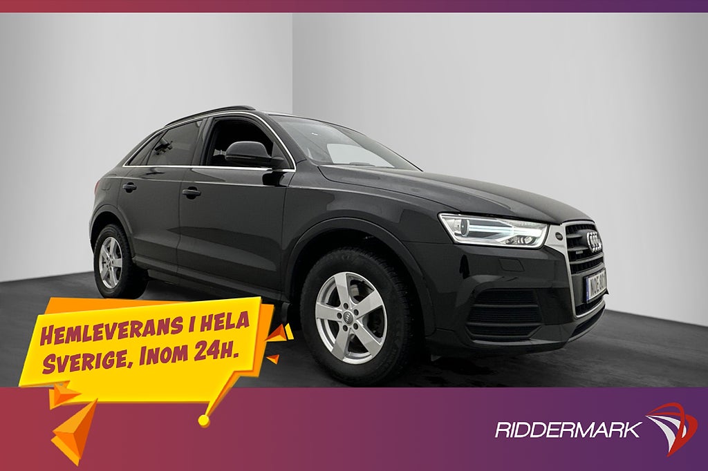 Audi Q3 2.0 TDI Quattro 150hk M-Värmare P-Sensorer Bluetooth