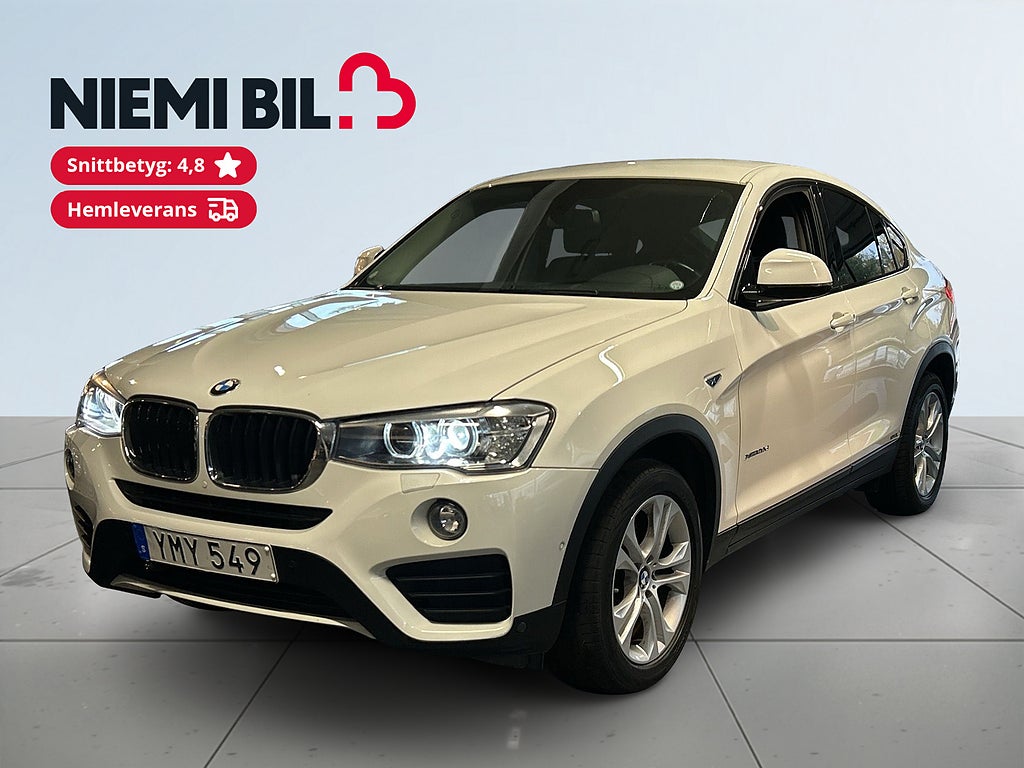 BMW X4 xDrive20d Aut SoV/Värmare/Drag/HiFi/Farthållare