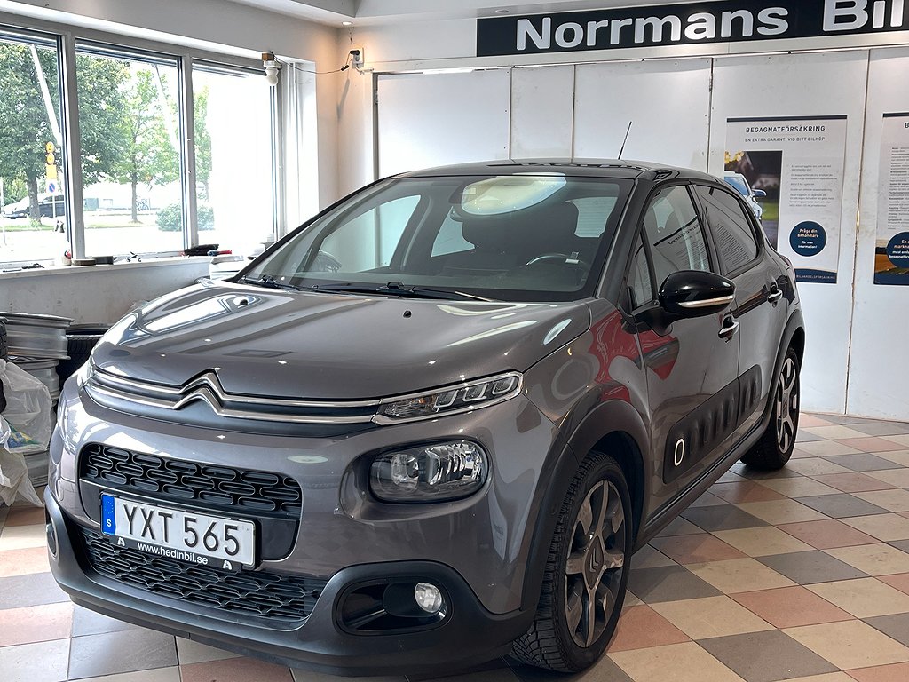 Citroën C3 1.2 VTi Pure Tech/Nybesikt/Panorama/B.Kamera/82hk